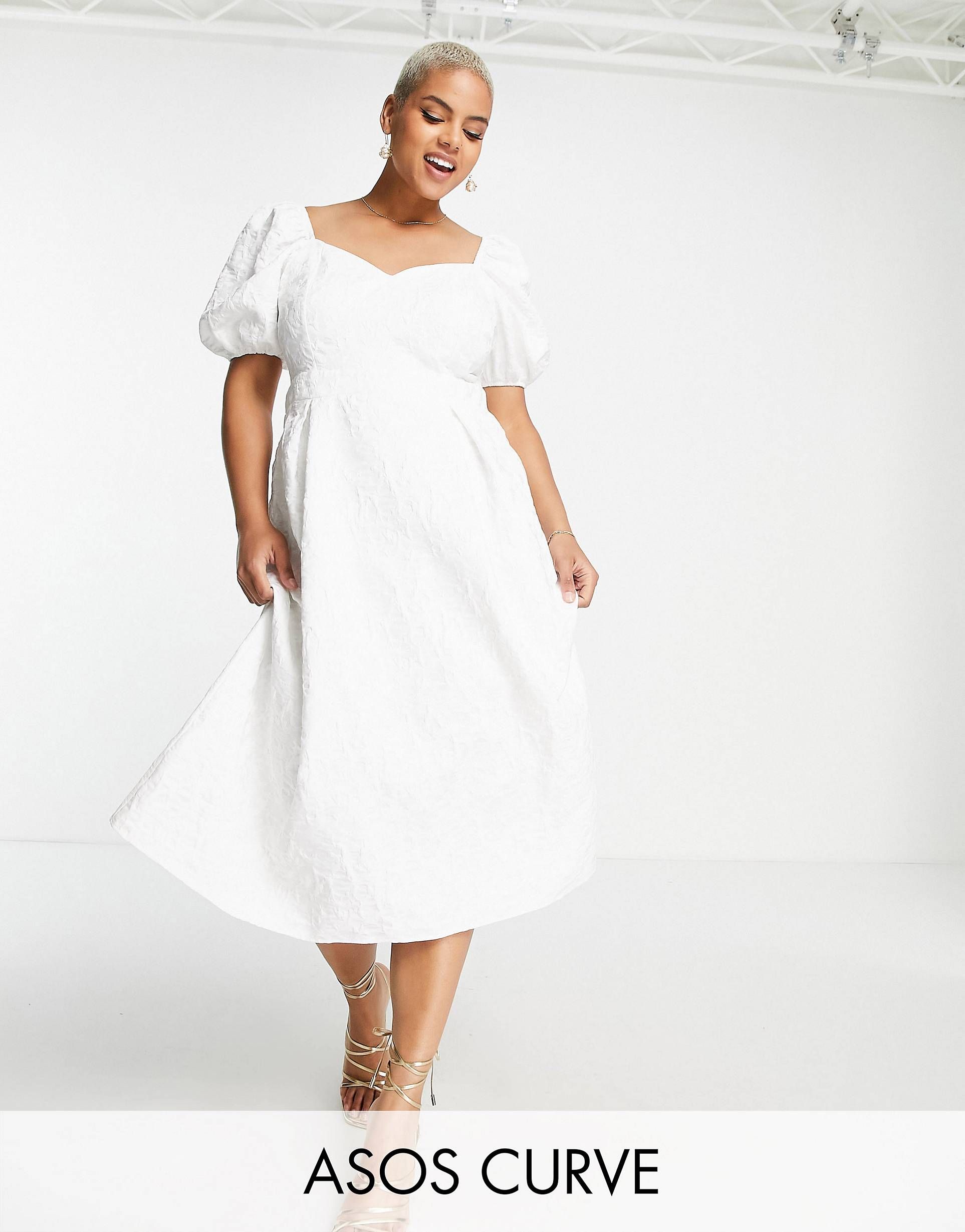 white dress design